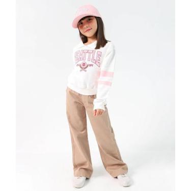 Imagem de Blusão Infantil Menina Seattle Marisa Tam 4 a 10-16023, Off white, 8