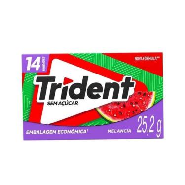 Imagem de Chiclete Trident Melancia 25,2g - Embalagem com 12 Unidades