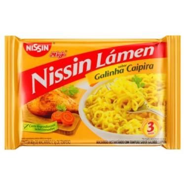 Imagem de Macarrão Instantâneo Sabor Galinha Caipira Nissin Lamém 85g