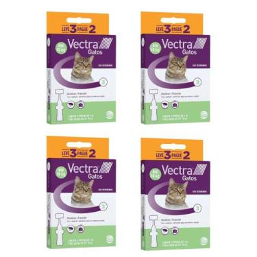 Imagem de Combo Antipulgas Ceva Vectra para Gatos até 10Kg 12 Pipetas