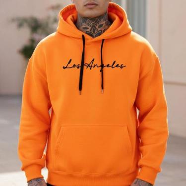 Imagem de Moletom Canguru Unissex Estampa Los Angeles Para O Inverno Frio - Use 