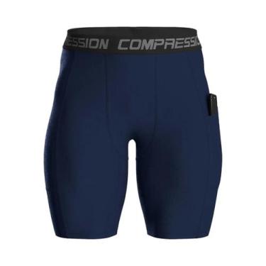 Imagem de Shorts De Compressão Respirável Para Homens Para Corrida E Atividades 