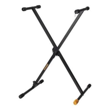Imagem de Suporte Estante Teclado Hercules Ks100b Travlite Até 80kg Pr