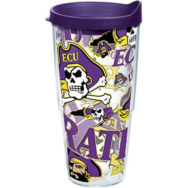 Imagem de Tervis Copo isolado de parede dupla East Carolina University Pirates feito nos EUA, 680 g