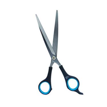 Imagem de Tesoura Semi-Profissional Curva 7,5" Azul Propetz Propetz para Cães, Médio, Azul
