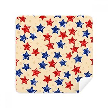 Imagem de Tecido de camurça azul Pentagrama America Country Elements com tecido de camurça com 2 unidades