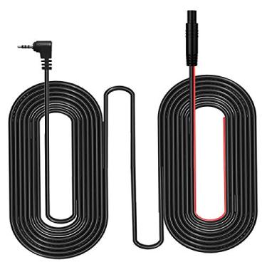 Imagem de Cabo de 4 pinos para câmera de segurança, cabo de câmera de reserva de 2,5 m macho para 4 pinos, cabo de câmera de visão traseira com cabo de disparo reverso para caminhões de recolha, trailer, RV, SUV, ônibus, máquina de fazenda, etc.