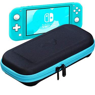 Imagem de ButterFox Slim Carrying Case for Nintendo Switch Lite with 19 Game and 2 Micro SD Card Holders, Storage for Switch Lite Accessories (Blue Turquoise/Black)