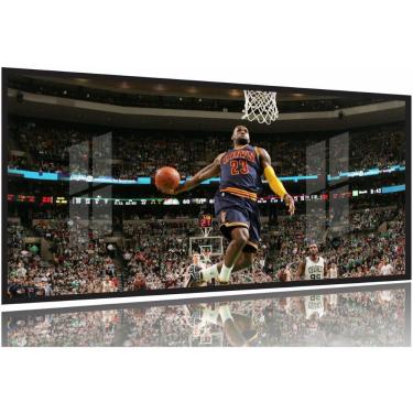 Imagem de Quadro Decorativo Lebron James Enterrando Nba 130x60 Moldura Preta 2x2