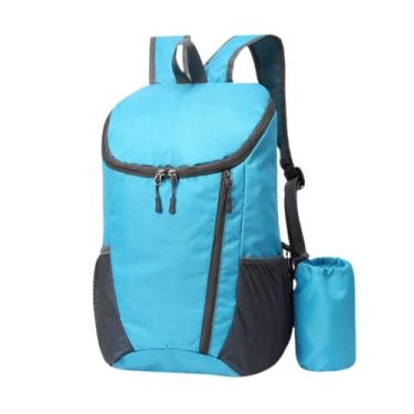 Imagem de Mochila impermeavel Esportivas viagem Masculino/Feminino Portátil e dobrável 2022 novo estilo Azul