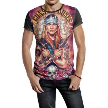 Imagem de Camiseta Masculina  Bandas De Rock Guns N Roses Ref:83 - Smoke