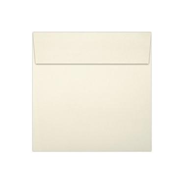 Imagem de 5 x 5 envelopes quadrados com descascar e pressionar – 22 kg. Natural (50 unidades) | Perfeito para notas de agradecimento, RSVPs, cartões de felicitações, casamentos ou qualquer anúncio | 8505-03-50