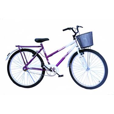 Imagem de Bicicleta poti onix convencional violeta com branco
