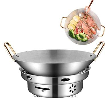 Imagem de mochila a álcool, Fogão Camping Spirit com Pote, acampamento queimador único para piquenique ao ar livre interno caminhada churrasco panela