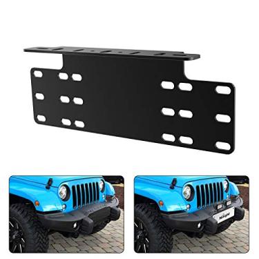 Imagem de Nilight 90044B Suporte de suporte de montagem de placa frontal de aço resistente universal para barras de iluminação de lâmpadas de trabalho off-road, 2 anos de garantia