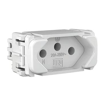 Imagem de Kit 3 Módulos Tomada 2P+T 20A 250v Branco WEG