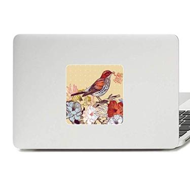 Imagem de Adesivo de vinil paster para laptop com flores de galho pássaros decoração de policarbonato