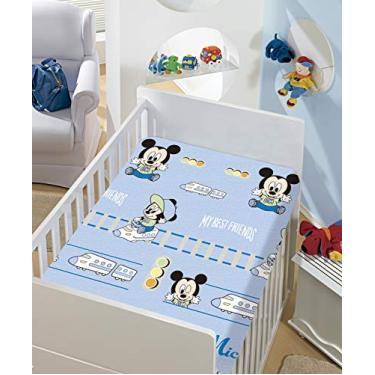 Imagem de Manta Soft Disney Mickey e Trenzinho Jolitex Multicor Infantil Poliéster