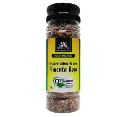 Imagem de Sal Rosa Himalaia c Pimenta Rosa Orgânico Frasco 120g