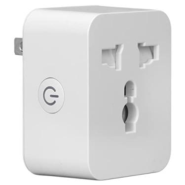 Imagem de Smart Mini Plug 15A US Plug AC 100 a 240V Smart Outlet Com Função de Timer de Programação Voz e Controle de APP 2.4G Net para Casa