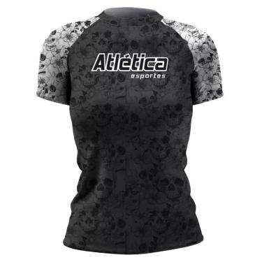 Imagem de Rash Guard Skull Feminina MC Atlética Esportes