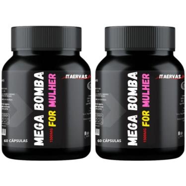 Imagem de 2x Novo Mega For Girls Massa Muscular 500mg Itaervas
