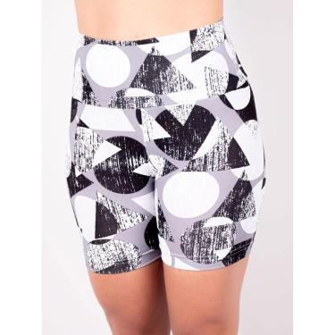 Imagem de Bermuda Feminina Cintura Alta Estampada - Fitmoda-Feminino