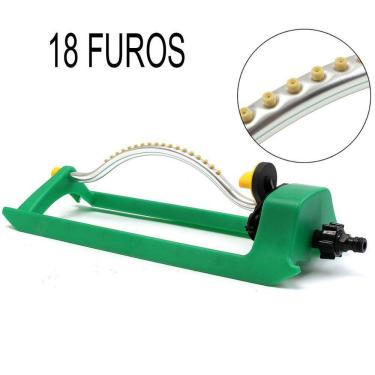 Imagem de Irrigador Oscilante Lorben 1/2" 18 Furos Aspersor com Bico Engate Rápido Jardim Gramado Horta GT6230
