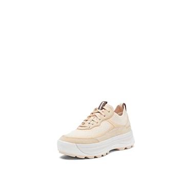 Imagem de Sorel Tênis feminino ONA 503 Knit Low, Pêssego branco, areia nova, 40