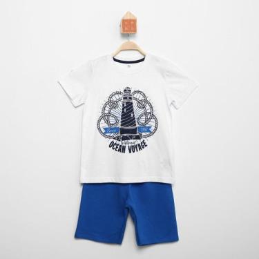 Imagem de Conjunto Infantil Candy Kids Ocean Camiseta + Bermuda Menino