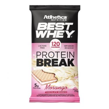 Imagem de Best Whey Bar Protein Break (25g) - Sabor: Morango - Atlhetica Nutrition