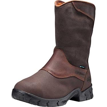 Imagem de Timberland PRO Sapato masculino Excave Bico de aço Wellington s Casual Trabalho e Segurança, Brown Tumbled, 9 Wide