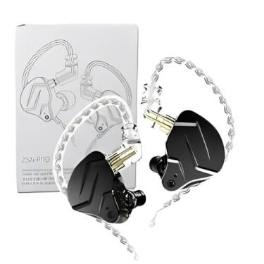 Imagem de Fone de Ouvido Profissional KZ ZSN Pro X Intra-auricular, Driver Híbrido, Cabo Destacável, Original - Excelência em Som para Músicos e Cantores - Modelo 2024 - AlverSun (PRETO)