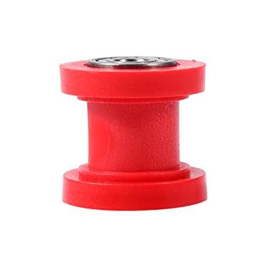 Imagem de Cadeia Rolo Slider Tensor, Cadeia Rolo Slider Tensor, Polia Guia, Heavy Duty Roda Guia, Rolo Chain Nylon, Heavy Duty Roda Guia Para Dirtbike Pit Bike(vermelho)