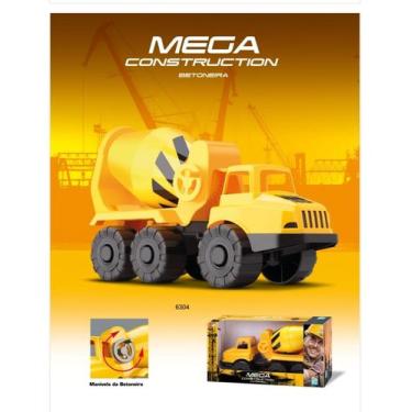 Imagem de Caminhão Com Betoneira Mega Construction - Bit Toys