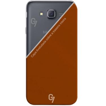 Imagem de Capa Aveludada Para Galaxy J7 (Tela 5.5") - (C7 COMPANY) (Marrom)