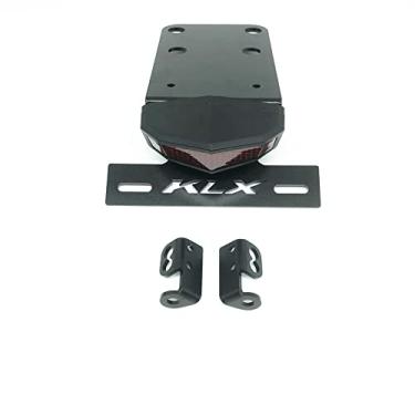 Imagem de GYUKSIA Rear Tail Tidy Fender Eliminator Suporte de placa de licença LED luz traseira de freio integrado seta compatível com KAWASAKI KLX 250S 2006-2014, KLX 250SF 2009-2010 (vermelho), GY-JT-1012-W1