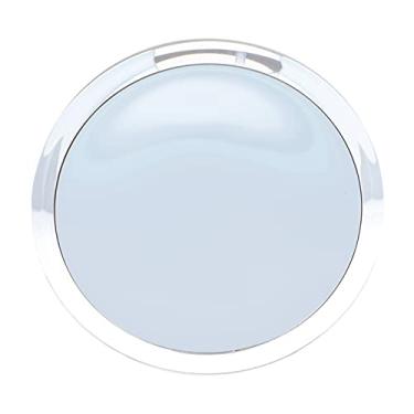 Imagem de Lurrose Espelho de aumento com ventosas triplo com ampliação de 5x, espelho de maquiagem portátil para viagem, espelho de cosméticos ampliado para mulheres, meninas (ouro rosa)