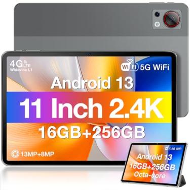 Imagem de DOOGEE Tablet T30S 2.4K de 11 polegadas Android 13 Tablets, tablet Android Octa Core 2024 mais recente com 16 GB de RAM, 256 GB de ROM, expansão de 1 TB, 8580 mAh, 4 alto-falantes, câmera dupla de 13