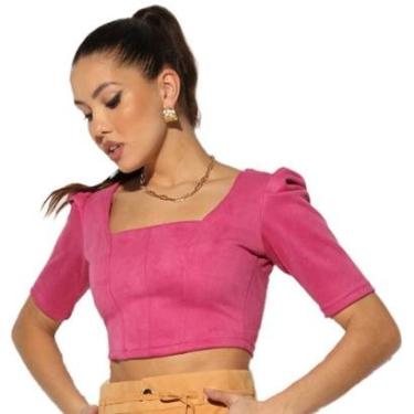 Imagem de Top Cropped Onça Preta Corcelet Feminino-Feminino