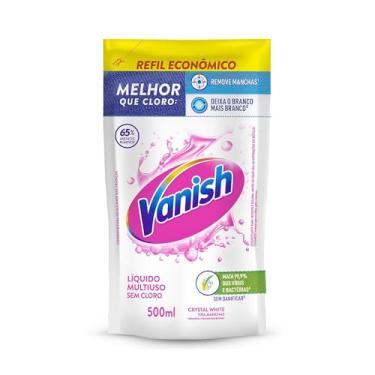 Imagem de Tira Manchas Vanish Líquido Crystal White para roupas brancas Refil Econômico 500ml