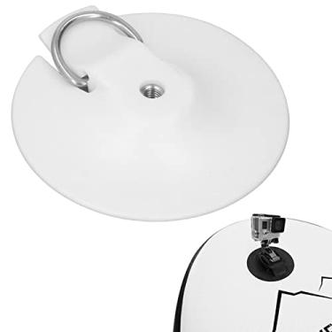 Imagem de Almofadas De Base De Montagem De Câmera De Prancha De Surf Vomeko, Montagem De Prancha De Surf De Espuma De Wakeboard, Base De Montagem De Câmera De Prancha De Surf Com Anel D(Branco)