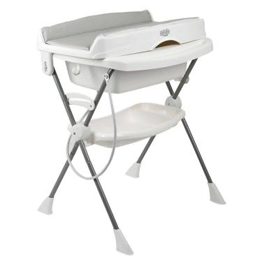 Imagem de Banheira de Bebê Splash com Assento e Trocador Granito Cinza - Burigotto