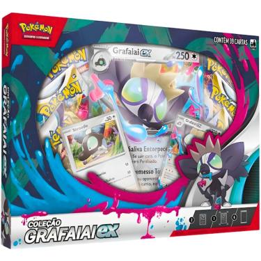 Imagem de Box Pokémon TCG Coleção Grafaiai Ex Copag