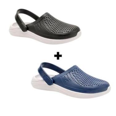 Imagem de Babuche Chinelo Feminino e Masculino KIT 2 PARES Sandália Adulto Confortável-Unissex
