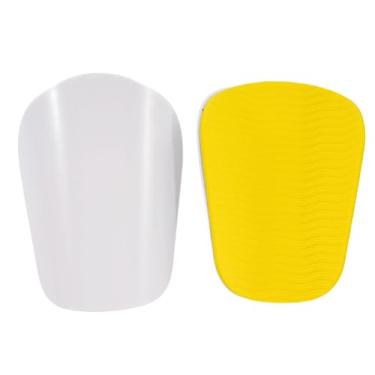 Imagem de Dynwave Par caneleiras de futebol haste placa protetora suporte almofada engrenagem protetora proteção perna para mulheres adultos homens meninas meninos, BRANCO