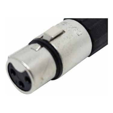 Imagem de 10 Conector Xlr Fêmea Sa2x 3 Furos Resistente Tipo Neutrik