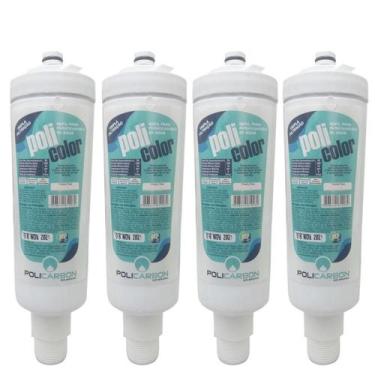 Imagem de Kit 4 Filtro Refil Compatível Purificador De Água Colormaq - Policarbo