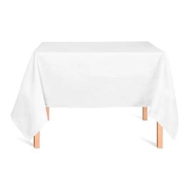Imagem de Toalha de Mesa Quadrada Oxford 1,40 x 1,40 Admirare, Branco