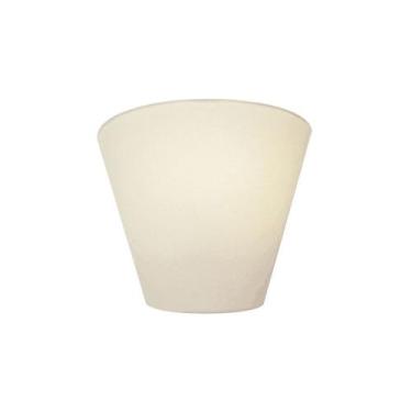Imagem de Arandela Retro Cone Md-2001 Cúpula em Tecido 25/26x13cm Branco - Bivol